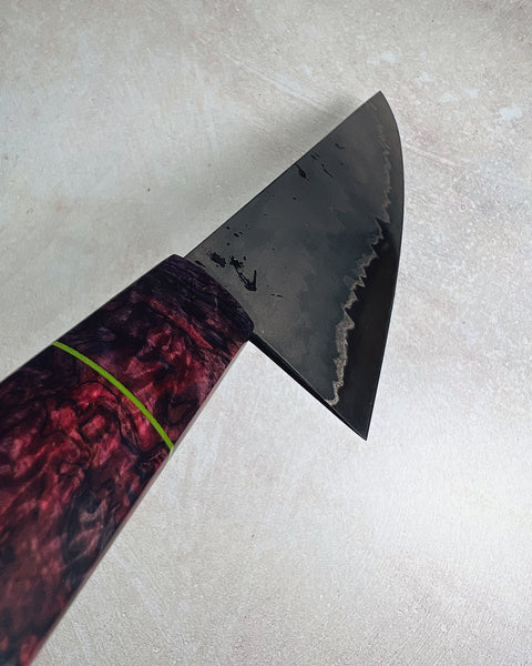 Wrought Iron San Mai Petty Knife