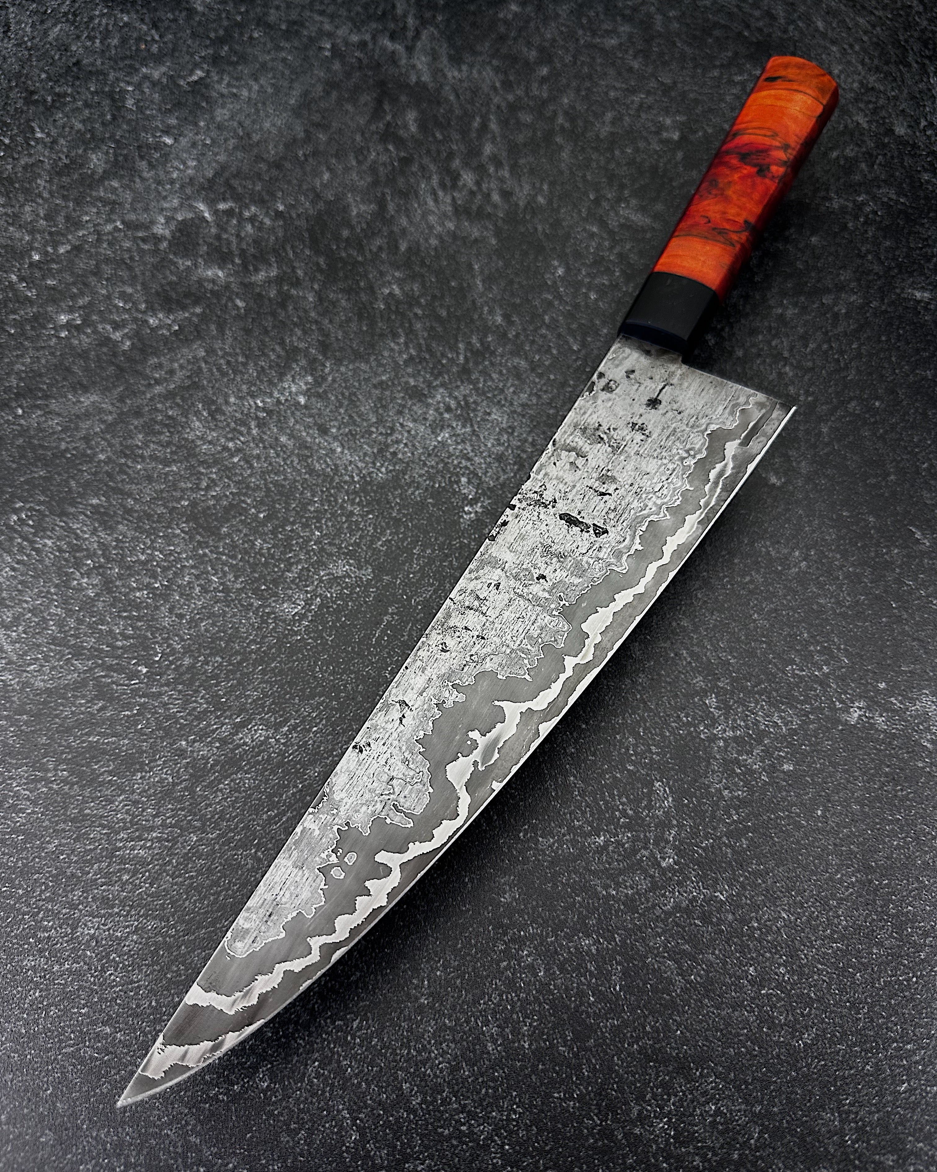 Wrought Iron Wrapped Chefs Knife