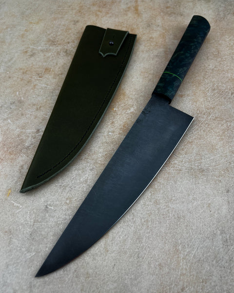High-Carbon Chefs Knife with Maple Handle