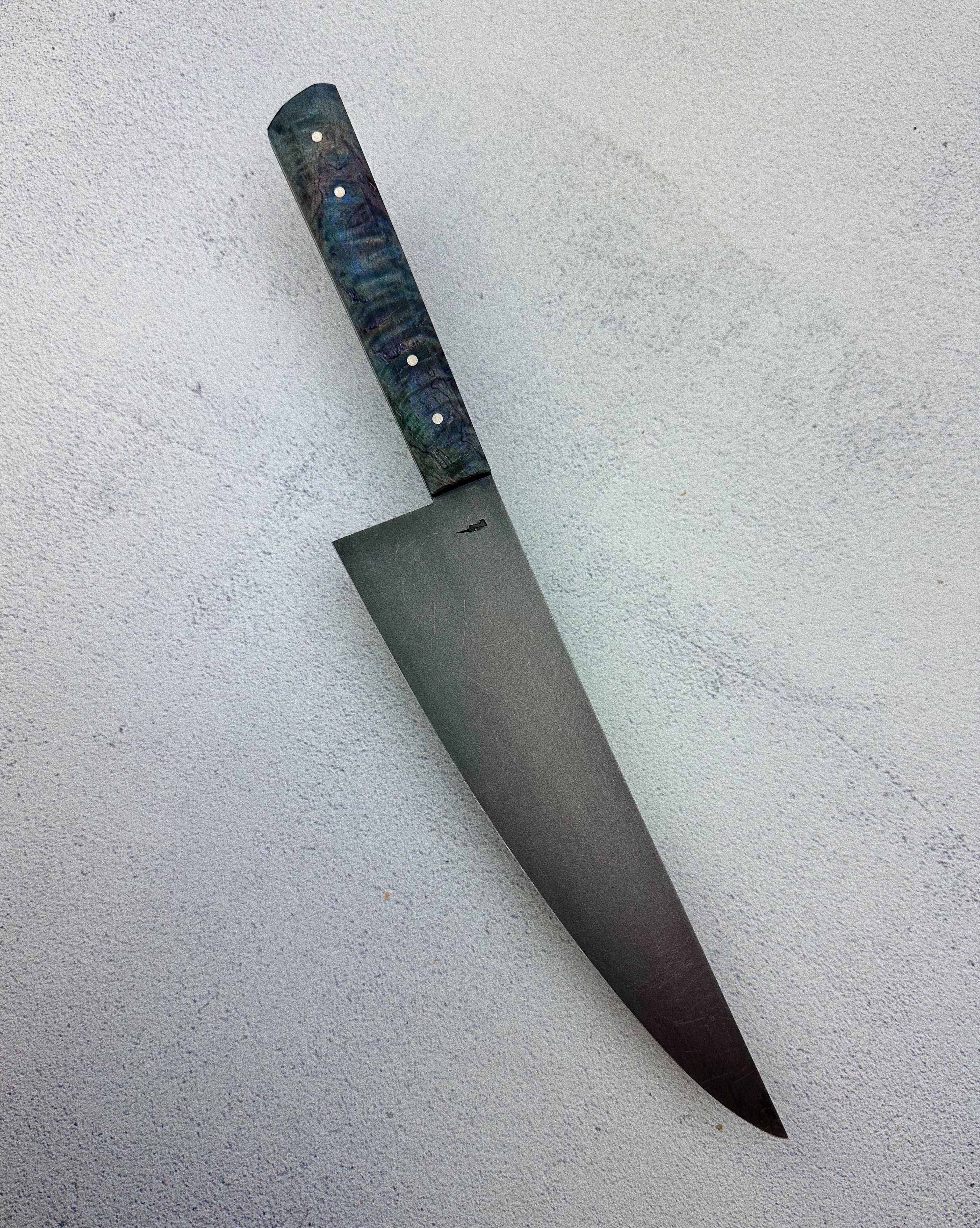 High-Carbon Chef in Maple Burl