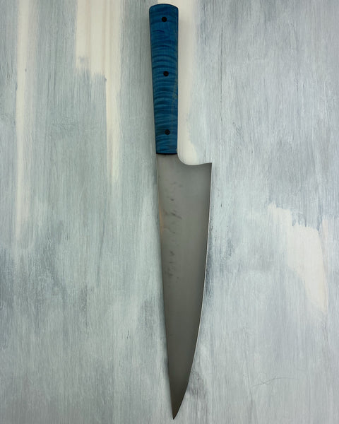 Chefs Knife with Curly Maple Handle